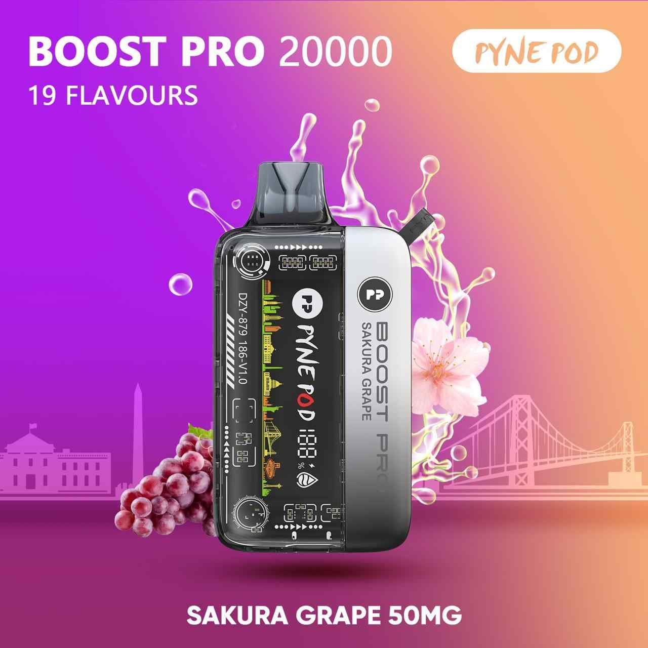 PYNE POD Boost Pro 20000 Puffs 50MG Disposable Vape in Dubai