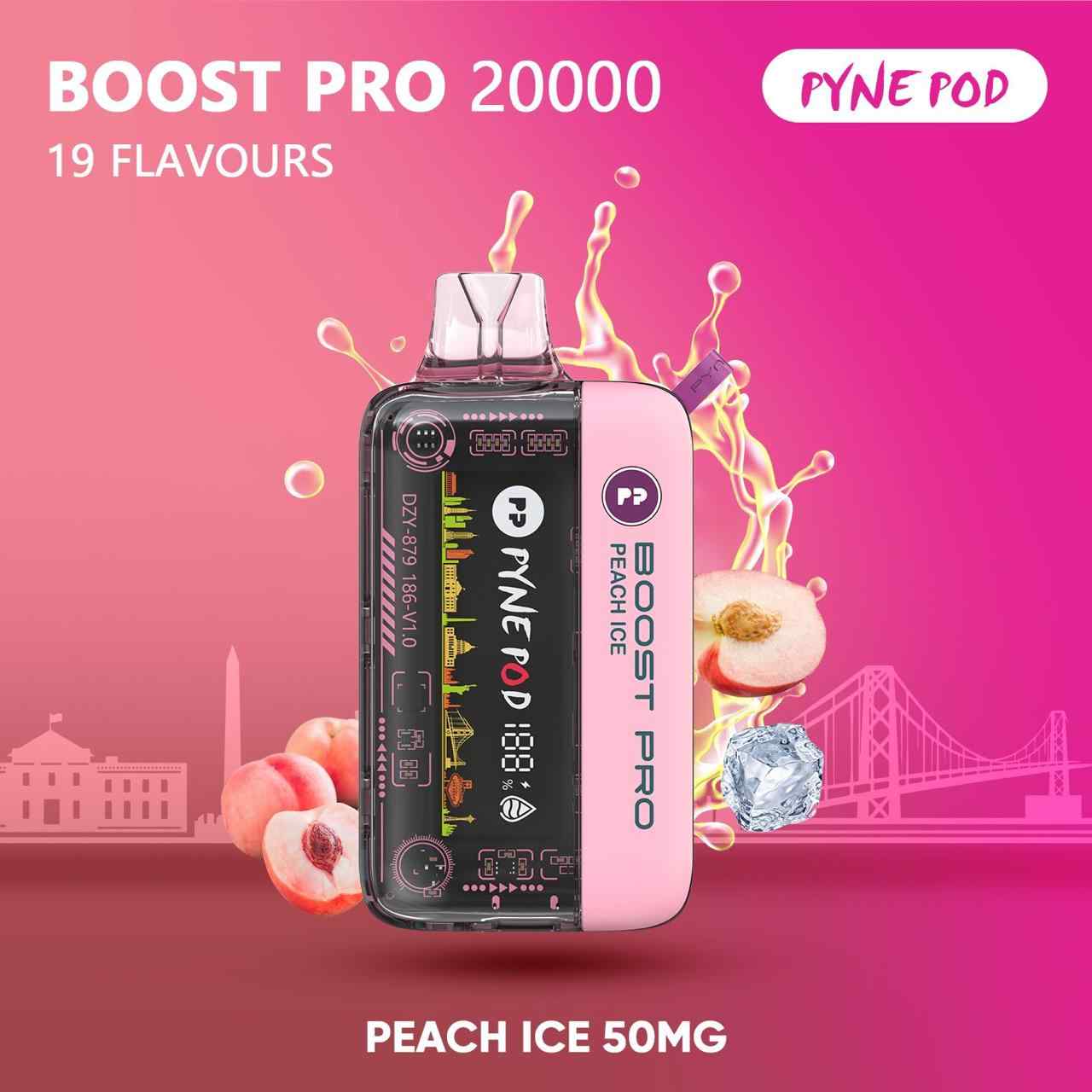 PYNE POD Boost Pro 20000 Puffs 50MG Disposable Vape in Dubai