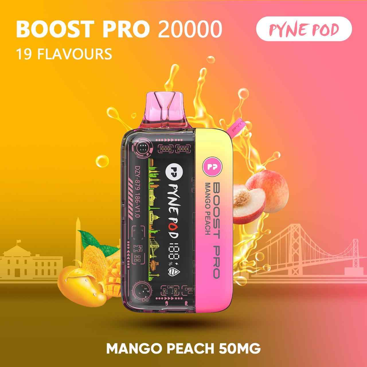 PYNE POD Boost Pro 20000 Puffs 50MG Disposable Vape in Dubai