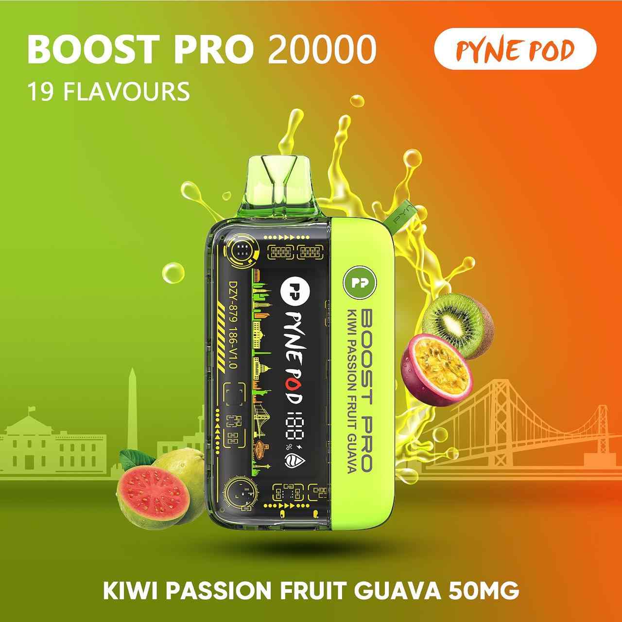 PYNE POD Boost Pro 20000 Puffs 50MG Disposable Vape in Dubai