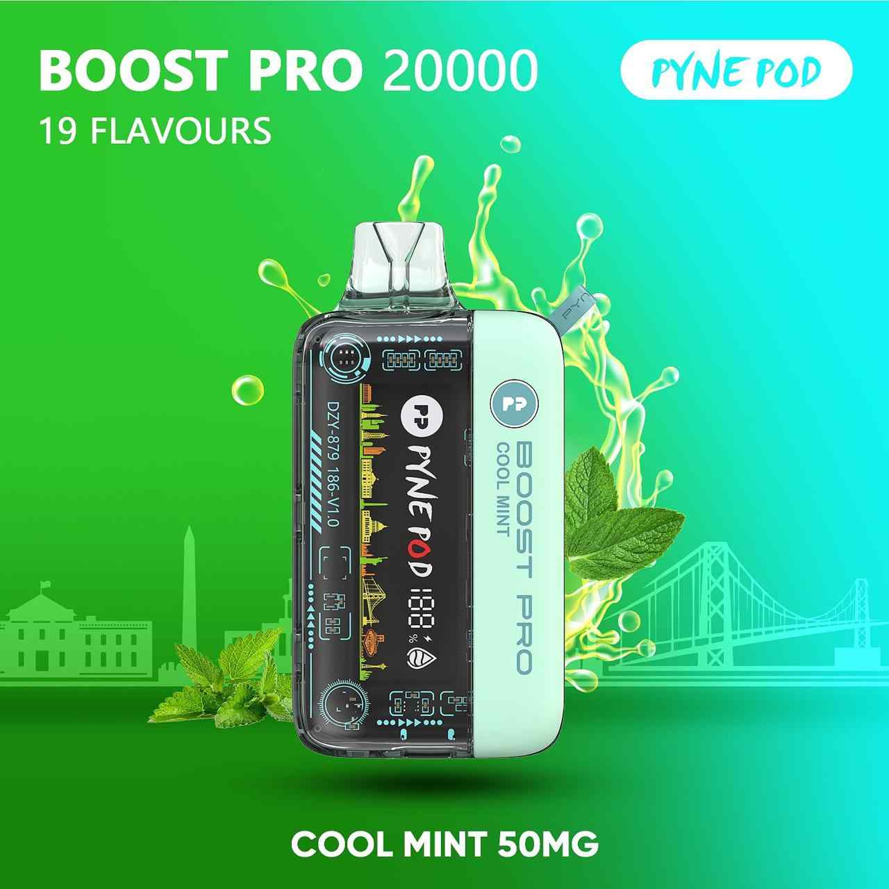 PYNE POD Boost Pro 20000 Puffs 50MG Disposable Vape in Dubai