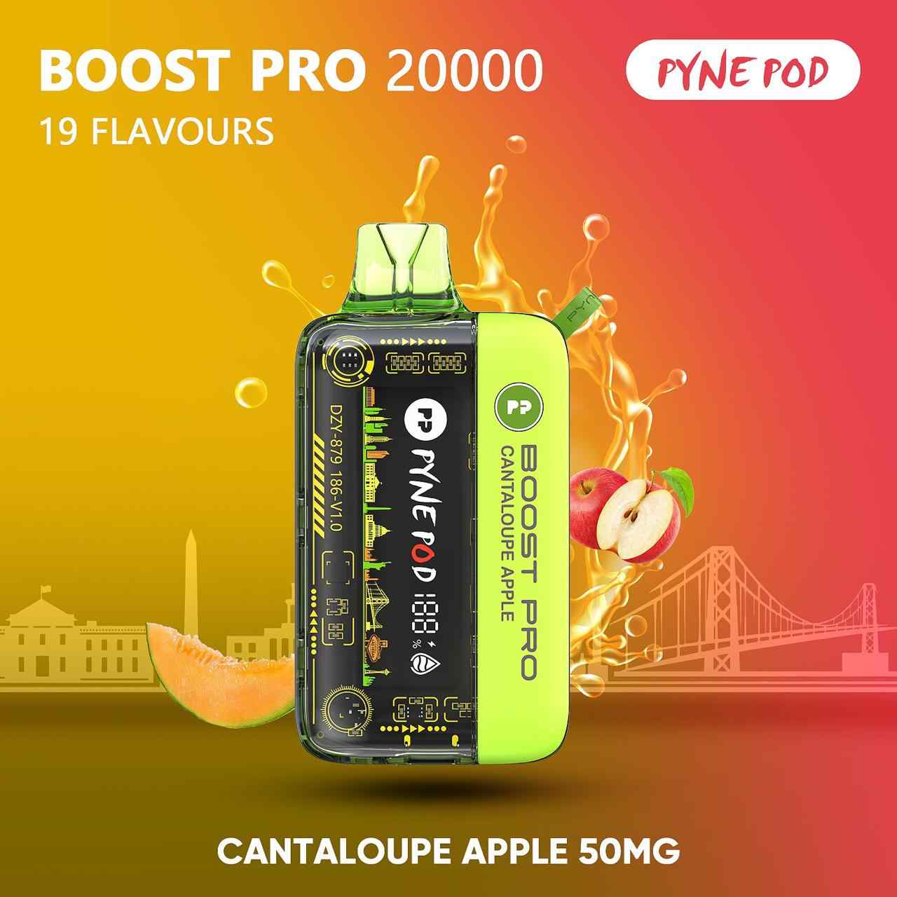 PYNE POD Boost Pro 20000 Puffs 50MG Disposable Vape in Dubai